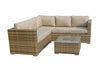 Signature Weave Georgia Brown Garden Corner Sofa Ice Bucket Table RRP £1050