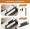 2-in-1 No Punching Over The Door Rack With Adjustable Basket Over Door Storage