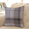Warrington Tartan Checked Ring Top Eyelet Blackout Lined Curtain In Grey Or Red