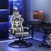 Vinsetto Racing Gaming Chair w/ Lumbar Support, Gamer Office Chair, Grey White
