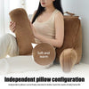 Backrest Reading Pillow with Neck Rest Lumbar Support Arm Seat Cushion Lounger