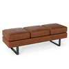 Salon Reception Bench Office Chair-Brown