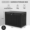 170L Lockable Outdoor Garden Plastic Storage Box Container Chest - Weatherproof