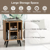Stand Vinyl Record Storage Turntable Stand-Natural Record Player