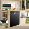 65L Built-In Refrigerator, Dual-Zone Compressor Fridge & Freezer Suitable for RV