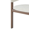 Dining Chairs Set of 2 w/ Linen Fabric & Sturdy Metal Frame for Dining, Living