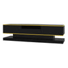 TV Stand Cabinet 180cm w/ LED Lights, 3 Drawers Storage Modern High Gloss Black