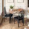 Dining Table Set for 2 with Cushioned Chairs,Brown Compact Kitchen Table Set
