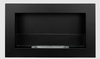 Bio fireplace 650x400 Slim Black with glass