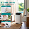 Portable Air Conditioner 12000BTU Dual Hose Quiet WiFi Heat Inverter A++