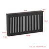 Radiator Cover Vertical Slat Modern Stylish MDF Wood White Black Cabinet Shelf