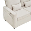 4-Seater Couch Sofa With Storage Console Cup Holder Side Pockets Charging Ports