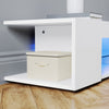 135 160 180cm High Gloss White TV Stand Cabinet Storage Shelves with LED Lights