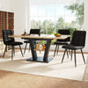 Extendable Dining Table 118-157x70x75cm with Ajustable Tabletop Kitchen Table