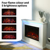 Electric Fireplace with Surround, LED Flame & Mood Light – Endeavour Harwood