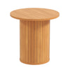 40CM/60CM Coffee Table Round Wood Side Table Sets With Hidden Storage Walnut