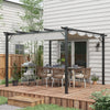 3x3(m) Pergola Gazebo Awning Canopy Garden Sun Shade Shelter Aluminium