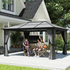 3.6 x 4m Aluminium Hardtop Gazebo Canopy w/ Polycarbonate Top
