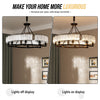 Vintage Round Crystal Chandelier Industrial Ceiling Chandelier Flush Mount Light