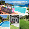 43.3" Outdoor Storage Box Rattan Garden Cushion Organizer Patio Deck Cabinet