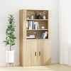 Wall Cabinet Sonoma Oak 80x33x80 Engineered Wood J6A3