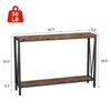 2 Tier Narrow Console Table, Behind Sofa Table for Living Room Hallway Office
