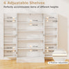 41” Tall Pantry Cabinet Kitchen Storage Cabinet with Doors-White