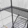 175cm Extra Large Bird Cage Rolling Metal Parrot Cage Pet Cage with Stand