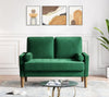 Dusk Hampshire Dark Olive Green Matte Velvet 3 Seater Sofa RRP £559
