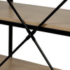 5 Tier Bookcase Bookshelf Industrial Wooden Storage Shelf Metal Frame 180cm UK