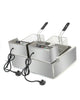 6L/10L/20L Commercial Electric Deep Fat Fryer Chip Single Twin Tank Frying Pan