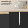 172cm Wooden Storage Cabinet Cupboard With 2 Doors 4 Shelves Black