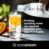 SodaStream 1 Litre Slim Reusable Dishwasher Safe Water Bottles Pack of 2 for Spi