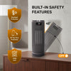 Smart Portable Ceramic Electric Space Heater with Thermostat App Control - 1800W