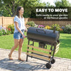 Charcoal Grill, Charcoal BBQ Grill with Foldable Shelves