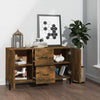 Modern Wooden Sideboard Storage Cabinet Unit With 2 Doors & 2 Drawers Wood Units