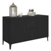 Modern Wooden Sideboard Storage Cabinet Unit With 2 Doors & 2 Drawers Wood Units
