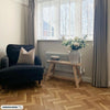 Black Velvet Armchair with Dark Wood Gold Legs Saddle Arms Traditional Style