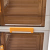 3Pcs Large Storage Boxes Foldable Plastic Stacking Clothes Baskets w Hook&Wheels