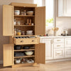 Freestanding Kitchen Accent Storage Cabinet w/Adjustable Shelves
