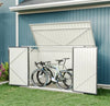 Garden Large Metal Pent Roof Storage Shed Lockable Outdoor Tool Bike Wheelie Bin