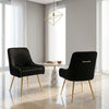 Set of 2 Marco Dining Chairs Brushed Velvet