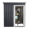 5 X 3FT Metal Garden Shed Outdoor Storage Cabinet House Box Pent Roof Lockable