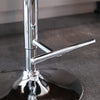 Velvet Swivel Bar Stools Set of 2 Swivel Kitchen Barstools Bar Chairs Grey Black