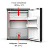 DC 240V 12V 24V CAMPERVAN FRIDGE FREEZER 65L COMPRESSOR MOTORHOME BOAT