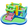 5-in-1 Crocodile Water Park Inflatable Bounce House with Slide & Splash Pool