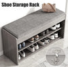Shoe Bench Hallway Wooden Rack Storage Cabinet Cushion Seat Cupboard Organiser