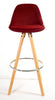 Bar Stools Kitchen Breakfast Chairs Dining Modern Wooden Velvet | Set of 2