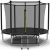 Big Air 10ft Trampoline & Safety Enclosure Free Shoe Tidy & Ladder – Black
