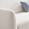 **Seconds** Teddy White Boucle 3 Seater Sofa Post Modern